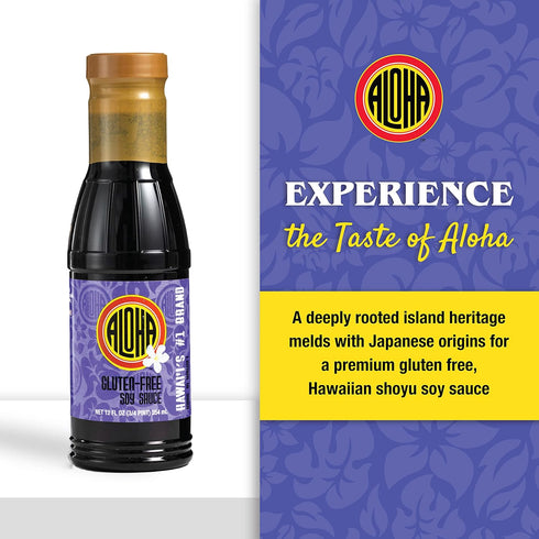 Aloha Shoyu - Gluten Free Soy Sauce - Made in Hawaii - 12 oz. Bottle...