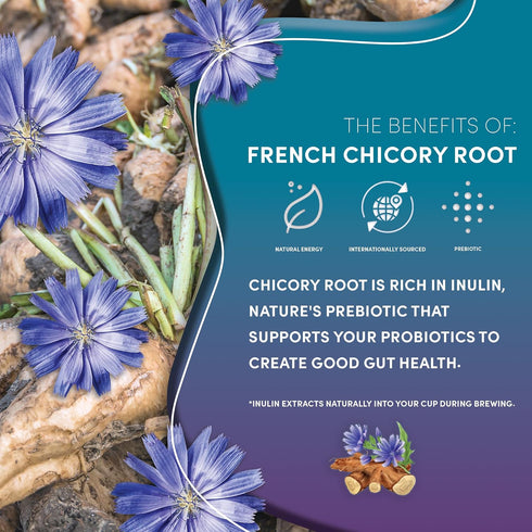 Teeccino Dandelion Herbal Tea - Dark Roast - 25 Tea Bags - Caffeine Free, Prebiotic, Gluten Free, 3x More Herbs...