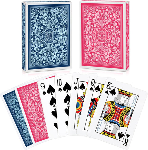 Playing Cards 2 Pack,2 Decks of Cards,Playing Card Games for Adults,Poker Cards Professional,Standard Playing Cards Set,Suitable for Game Night,Va...