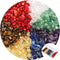 456 PCs Natural Chip Stone Beads, 5-8mm Irregular Multicolor Gemstones Loose Crystal Healing Chakra Rocks with Hole for Jewelry Making DIY Crafts...