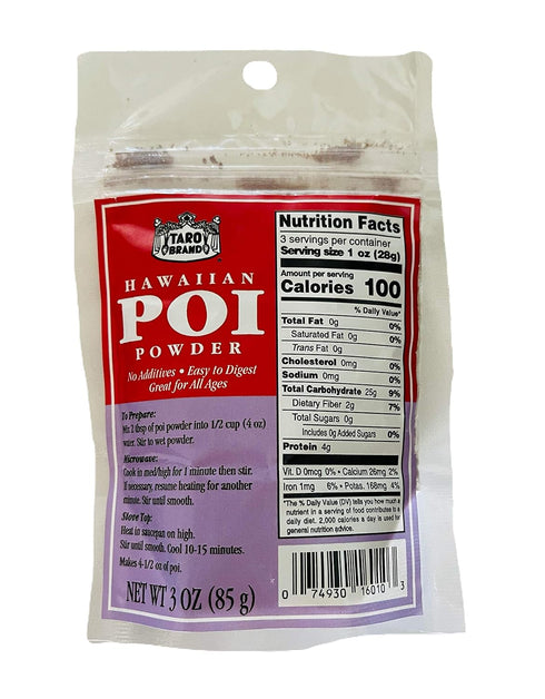 Hawaiian Poi Powder 3oz - Made in Hawaii From Hawaiian Taro...