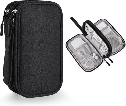Organizer Travel Case, Bevegekos Small Carrying Tech Kit for Electronics and Accessories, Waterproof ( Black)......