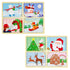 Mud Pie Kids 4 in 1 Holiday Puzzle, Santa, 7 1/2" x 10 3/4"...