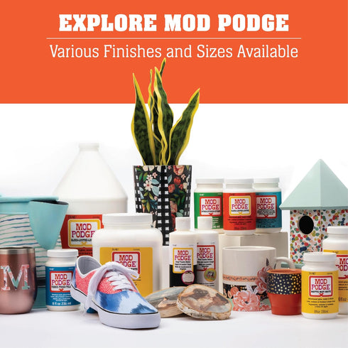 Mod Podge Gloss Multi-Purpose All-in-One Glue, Sealer, and Finish, Perfect for Indoor and Outdoor Arts and Crafts Projects, CS27686...