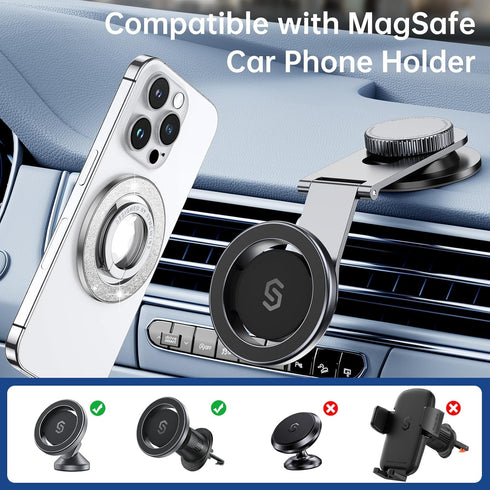 Syncwire Magnetic Phone Grip for MagSafe, Bling Magnetic Phone Ring Holder, 360° Rotation with Floating Effect Cell Phone Ring Stand MagSafe Ring ...