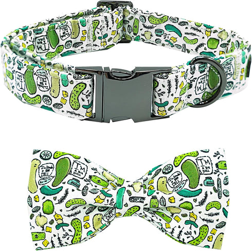 Dog Collar Big Dills Dog Collar Pet Collar Dog Summer Collar Holiday Dog Collar Girl or Boy Pet Dog Collar Adjustable Dog Collar for Medium Dogs...