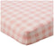 HonestBaby Girls Organic Cotton Changing Pad Cover, Peach Skin Painted Buffalo Check, One Size...