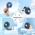HandFan Portable Handheld Fan, Mini Personal Fan, Battery Operated Cooling Rechargeable Fan, 180° Foldable Small Hand Fan, USB Powered, for Home, ...