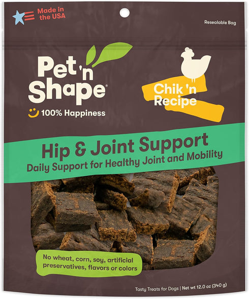 Pet 'n Shape Functional Treats, Hip and Joint Support - Chik 'n Recipe...