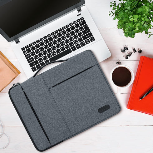 Laptop Sleeve Case 13.3-14 Inch Waterproof Durable 360 Protective Carrying Case Handle Bag Compatible with MacBook Air/Pro HP ThinkPad Notebook La...