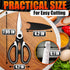 Kitchen Shears for Food Heavy Duty – Kitchen Scissors All Purpose with Cover, 2CR13 Stainless Steel Blades, Rust-Resistant Utility Scissors with B...