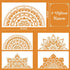 18x10 Inch Mandala Stencil Reusable Mandala Painting Templates Stencil Floral Design Stencil Mandala Drawing Craft Stencil for DIY Wall, Tile, Fur...