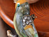 Alilang Antique Golden Clear Crystal Colored Rhinestones Multi Bird Sparrow Brooch Pin...