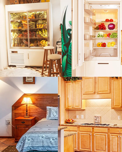 Warm White A15 Appliance Light Bulb, 40W Equivalent, 120V, 2700K, E26 Medium Base, LED Light Bulbs for Refrigerator, Fridge, Freezer, Stove Hood, ...