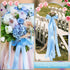 Blue Ribbon, 60 Yards 1 1/2 Inch Light Blue Ribbon Baby Blue Satin Ribbon for Gift Wrapping Wedding Invitation Flower Bouquet Crafts Party Home De...
