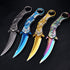 Pocket Knife for Men, Cool Folding Knife With Embossed 3D Dragon Relief, Great Gift Edc Knife For Men Outdoor Survival Camping Hiking (Rainbow)...