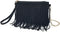 HOXIS Fringe Cross Body Bag Womens Small Shoulder Bag Top Zip Wristlet...
