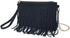 HOXIS Fringe Cross Body Bag Womens Small Shoulder Bag Top Zip Wristlet...