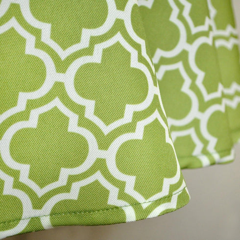 DII Green Lattice Outdoor Tabletop, Collection Stain Resistant & Waterproof, 60" Round w/Zipper, Green...