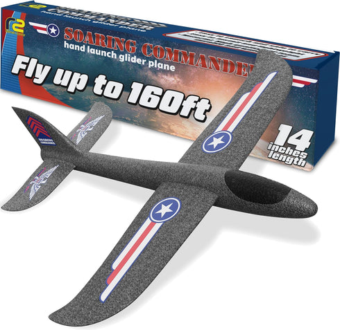Airplane Toy For Kids: Foam Airplane for Kids - Safe & Easy To Throw Airplane Glider Plane Toy - Gifts for Boys & Girls & Birthday Gift Ideas - Ou...
