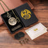 Mini DND Dice Set Steampunk Warlock Pocket Watch Shell Case, 7pcs Polyhedral Metal D&D Dice Set, DND Gifts with Gift Box for Gamer, Role Playing B...