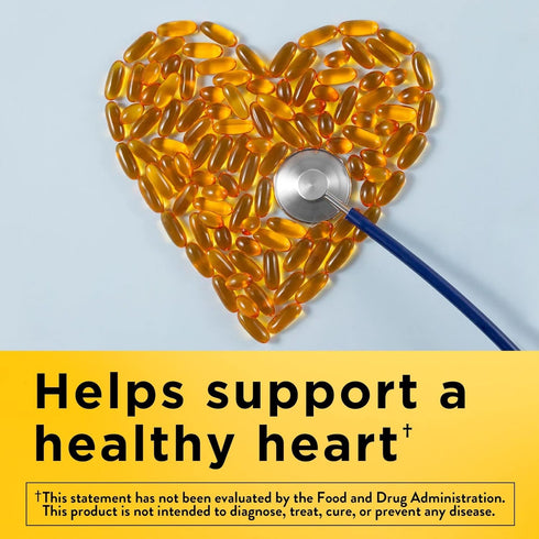 Nature Made Burp Less Fish Oil 1200 mg, Fish Oil Supplements, Omega 3 Fish Oil for Healthy Heart Support, Omega 3 Supplement with 60 Softgels, 30 ...