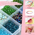 Glass Beads for Jewelry Making, 3000PCS Mulitcolor Beads 20 Colors 4mm Rondelle Crystal Beads, Beading Craft Kit, Spacer Beads for Bracelets, Neck...