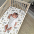 Lambs & Ivy Woodland Forest Animals White/Gray Cotton Fitted Mini Crib Sheet...