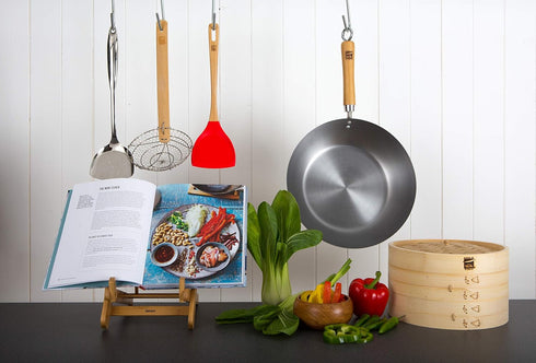 School of Wok - Stainless Steel - Bird's Nest Strainer with Bamboo Handle...