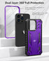 SOiOS for iPhone 13-Pro Phone Case: Military Grade Drop Proof Protection Mobile Cover with Kickstand | Matte Textured Rugged Shockproof TPU | Prot...
