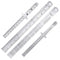 TOODOO 4 Pcs Pocket Ruler 6 Inch and 12 Inch Metal Rulers with Inch and Metric Graduation Stainless Steel Precision Ruler Measuring Tool for Engin...