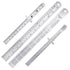 TOODOO 4 Pcs Pocket Ruler 6 Inch and 12 Inch Metal Rulers with Inch and Metric Graduation Stainless Steel Precision Ruler Measuring Tool for Engin...