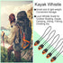 5 Pack Zipper Pull Whistles, Loud Emergency Survival Whistle for Kayak Canoe Fishing Lanyard Zipper Pull Cord Ends Lock Paracord Knife Outdoor Cam...