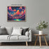 Posterizer 1 pcs- psychedelic funky hippie colorful landscape 3-Abstract & Modern Art-Fantasy & Fiction Art- Living Room Bedroom Decor- unframed w...