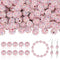 160pcs 10mm Rhinestone Beads for Crafting, Pink AB Shiny Round Shamballa Disco Ball Beads Bulk, Fancy Sparkle Crystal Clay Bead for Necklace Brace...