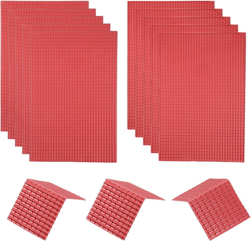 MECCANIXITY Miniature Roof Tiles PVC Model Roof Tiles Mini DIY Tiles Model Building Set for Model Building Dolls Houses Garden Sand Table 29.5x19....