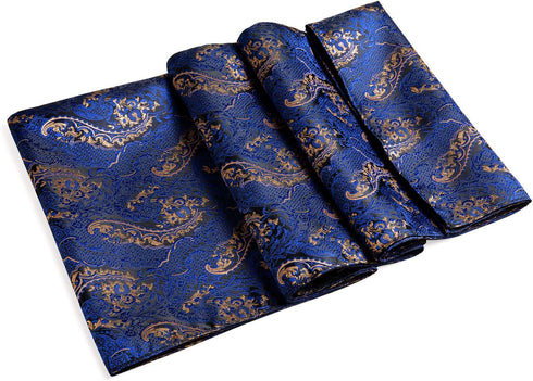 YOHOWA Mens/Womens Lightweight Silk Scarf Fashion Print Paisley Scarves Neckerchief Shawl Autumn Winter 63"x20"...