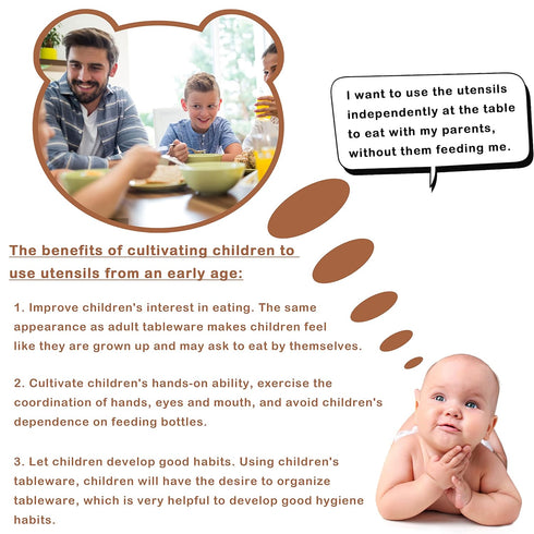 12-Piece Toddler Kids Silverware Set, HaWare Stainless Steel Hammered Flatware Cutlery, Children Tableware Includes 4 Spoons 4 Forks 4 Butter Kniv...