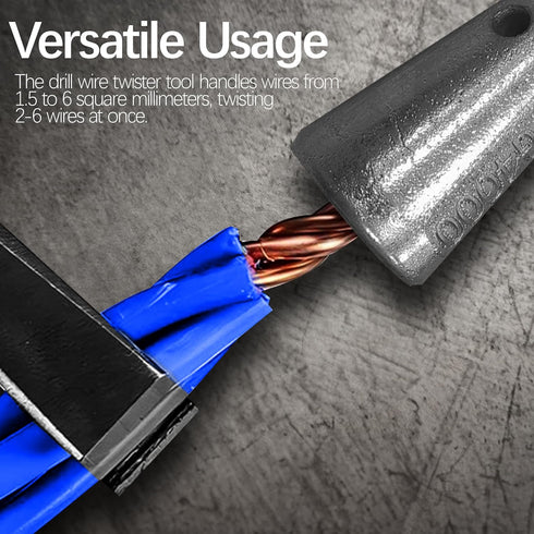 ???????? ???????????????? Wire Twister Tool For Drill Wire Stripper Wire Nut Twister Wire Twisting Tool Wire Stripper Tool, Fast Wire Twisting Too...
