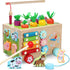 Toddlers Montessori Wooden Educational Toys for 1+, 2, 3, 4, 5 Years Old, 10 in 1 Carrot Pulling Baby Toy for Boys,Girls,Kids with Animal Shape So...