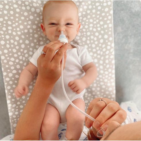 Nuby, Breathe-EEZ Infant Nasal Aspirator with Travel Case, 5"...