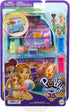 Polly Pocket Dolls & Playset, Seaside Puppy Ride Compact with 11 Accessories, Travel Toy with Fidget Exterior...