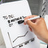Glass Dry Erase Board with Easel and Marker for Office, Home and School Supplies, 8.25"x 5.9", White...