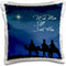 3dRose pc_30754_1 Wise Men Still Seek Him Magi Following The Christmas Star-Pillow Case, 16 by 16"...