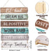 6 Pieces Rustic Wall Hanging Plaque Sign Inspirational Wall Art Farmhouse Wooden Door Signs Positive Plaque with Quotes Motivational Quote Decor f...