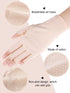 Handepo womens 6 Pairs Sunscreen Fingerless Summer UV Protection Driving Riding Fishing Gloves, Multicolored, Medium...