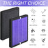 R1 HEPA Filter Replacement Compatible with YIOU R1 P1802 and Elechomes P1801, Deep Purple, 2 Pack...
