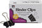 Charles Leonard Binder Clips, Medium, 5/8 Capacity, Black/Silver, 12-Box (BC-05)...