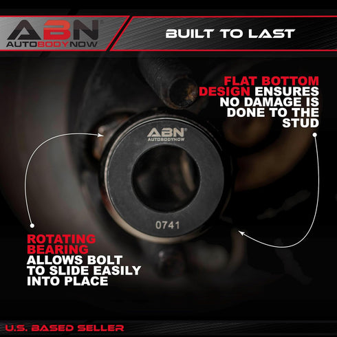 ABN Wheel Stud Installer Tool, Wheel Lug Bolt Remover – Broken Stud Extractor, Damaged Bolt Remover, Tire Stud Tool...