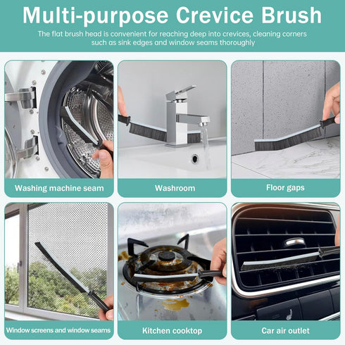 Crevice Cleaning Brush?Hard-Bristled Crevice Cleaning Brush?2024 New Multifunctional Gap Cleaning Brush Tool?Dead Corners Brushes for Bathroom Kit...
